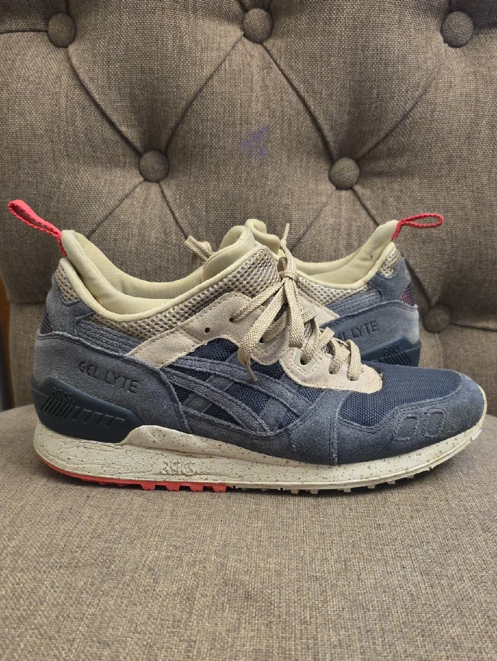 ASICS GEL-Lyte Women's Blue Suede Casual Sneaker